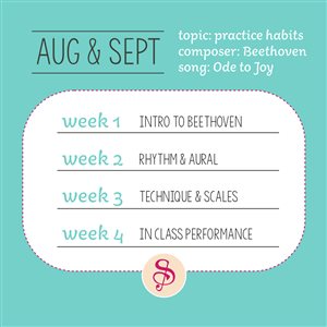 Monthly Schedule: August & September
